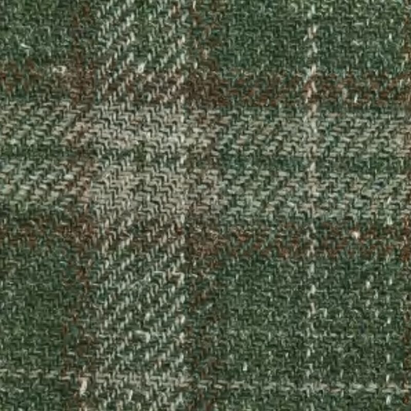 Moss Green Twill Plaid with Rust & Cream